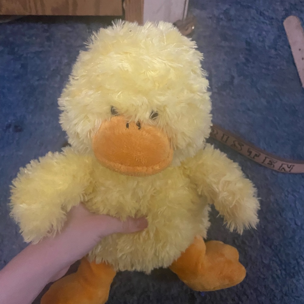 Kids stuffed animal duck
